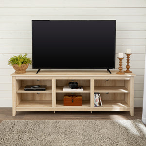 70" Rustic TV Stand White Oak