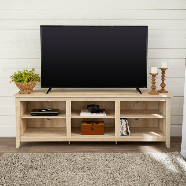 70" Rustic TV Stand White Oak