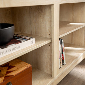 70" Rustic TV Stand White Oak