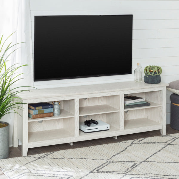 70" Rustic TV Stand White Oak