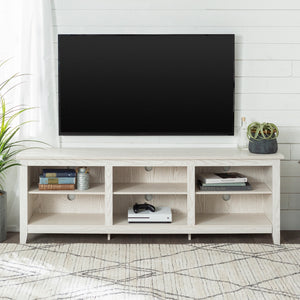 70" Rustic TV Stand White Oak