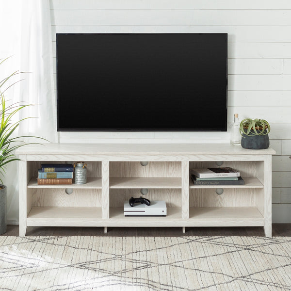 70" Rustic TV Stand White Oak