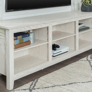 70" Rustic TV Stand White Oak