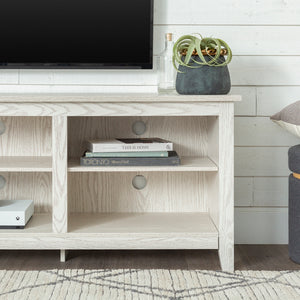 70" Rustic TV Stand White Oak