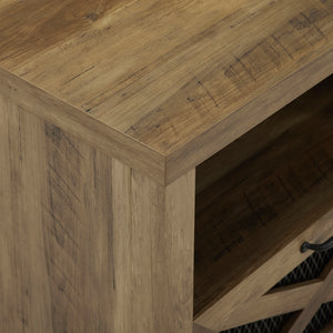 walker edison 70 rustic farmhouse fireplace tv stand w70fpabro w70fpabgw