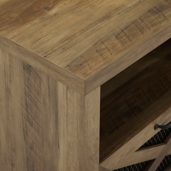 walker edison 70 rustic farmhouse fireplace tv stand w70fpabro w70fpabgw