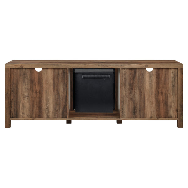 W70FPABRO - walker edison 70 rustic farmhouse fireplace tv stand w70fpabro w70fpabgw