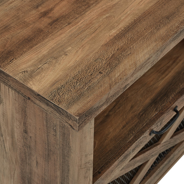 W70FPABRO - walker edison 70 rustic farmhouse fireplace tv stand w70fpabro w70fpabgw