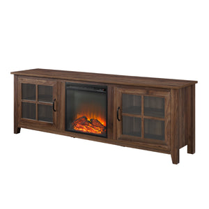 walker edison 70 farmhouse fireplace tv stand w70fpscro w70fpscgw w70fpscdw