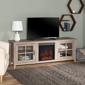 walker edison 70 farmhouse fireplace tv stand w70fpscro w70fpscgw w70fpscdw