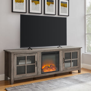 W70FPSCGW - walker edison 70 farmhouse fireplace tv stand w70fpscro w70fpscgw w70fpscdw
