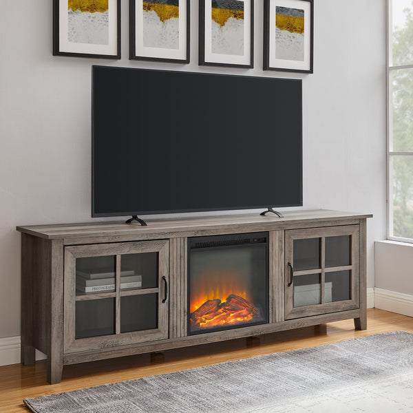 W70FPSCGW - walker edison 70 farmhouse fireplace tv stand w70fpscro w70fpscgw w70fpscdw