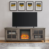 W70FPSCGW - walker edison 70 farmhouse fireplace tv stand w70fpscro w70fpscgw w70fpscdw
