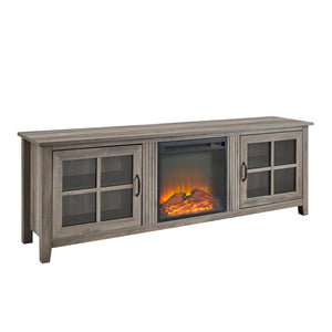 W70FPSCGW - walker edison 70 farmhouse fireplace tv stand w70fpscro w70fpscgw w70fpscdw