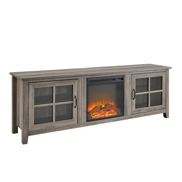 W70FPSCGW - walker edison 70 farmhouse fireplace tv stand w70fpscro w70fpscgw w70fpscdw