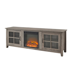 W70FPSCGW - walker edison 70 farmhouse fireplace tv stand w70fpscro w70fpscgw w70fpscdw