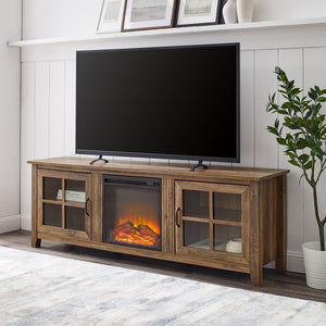 W70FPSCRO - walker edison 70 farmhouse fireplace tv stand w70fpscro w70fpscgw w70fpscdw