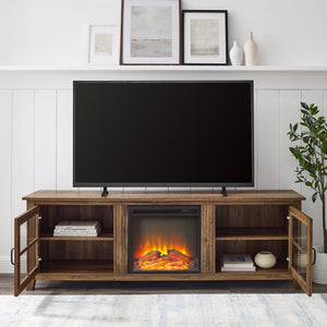 W70FPSCRO - walker edison 70 farmhouse fireplace tv stand w70fpscro w70fpscgw w70fpscdw