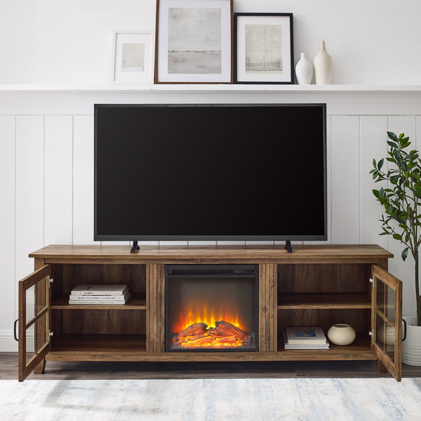 W70FPSCRO - walker edison 70 farmhouse fireplace tv stand w70fpscro w70fpscgw w70fpscdw