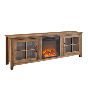 W70FPSCRO - walker edison 70 farmhouse fireplace tv stand w70fpscro w70fpscgw w70fpscdw