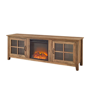 W70FPSCRO - walker edison 70 farmhouse fireplace tv stand w70fpscro w70fpscgw w70fpscdw