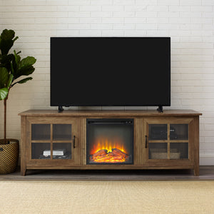walker edison 70 farmhouse fireplace tv stand w70fpscro w70fpscgw w70fpscdw
