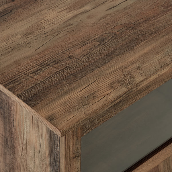 W70GD4DRO - walker edison goodwin 70 tv console with glass and wood 4 panel doors