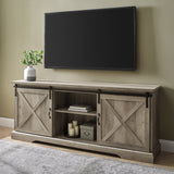 walker edison 70 sliding barn door tv console