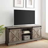 W70SBDGW - walker edison 70 sliding barn door tv console