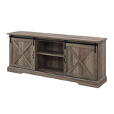 W70SBDGW - walker edison 70 sliding barn door tv console