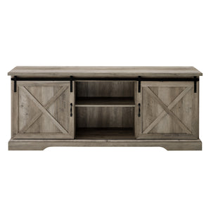 walker edison 70 sliding barn door tv console