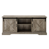 walker edison 70 sliding barn door tv console