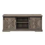 W70SBDGW - walker edison 70 sliding barn door tv console