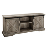 walker edison 70 sliding barn door tv console