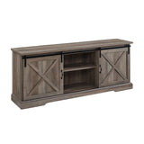 W70SBDGW - walker edison 70 sliding barn door tv console