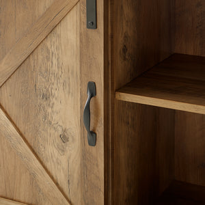 walker edison 70 sliding barn door tv console