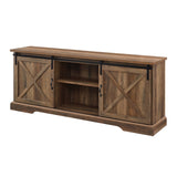 W70SBDRO - walker edison 70 sliding barn door tv console