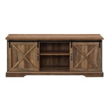 W70SBDRO - walker edison 70 sliding barn door tv console