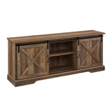 W70SBDRO - walker edison 70 sliding barn door tv console