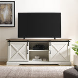 walker edison 70 sliding barn door tv console