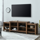 W80CSPTTRO - 80" Simple Tiered Top TV Stand