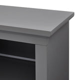 Walker Edison Classic Detailed Glass-Door Storage TV Stand for TVs up to 88” XIIXR W80HAT2DGY