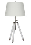 Bethel Chrome Table Lamp in Metal & Acrylic