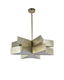 Bethel Silver Chandelier in Metal & Acrylic