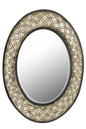 Cal Lighting Sartene Oval Pu Beveled Mirror WA-2151MIR Argent WA-2151MIR