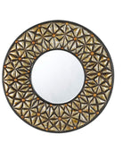 Slano Round Pu Beveled Mirror