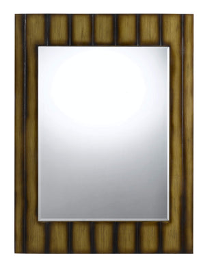 Cal Lighting Clovis Polyurethane Beveled Mirror WA-2171MIR teak WA-2171MIR