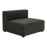 Romy Armless Chair Dark Green