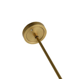 Bethel Brass Single Pendant Lighting in Metal & Glass