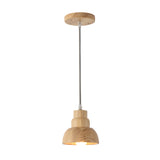 Yosemite Home Decor 1 Light Pendant In Wood Finish WD03117-YHD